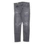 LEVI'S 512 BIG E Mens Slim Skinny Denim Medium Wash W33 L31 Distressed Jeans