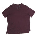 CHAPS Mens Maroon Short Sleeve Plain Polo Shirt M Casual Cotton Classic