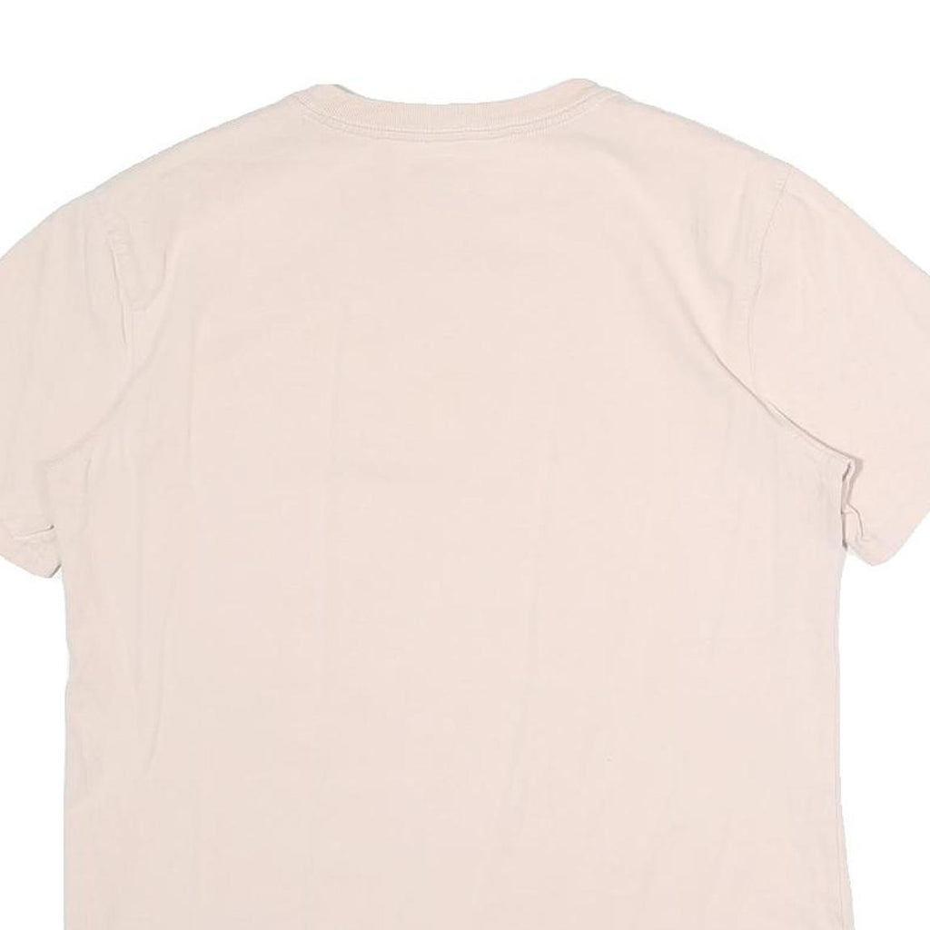 CARHARTT Womens Cream & Yellow Pocket T-Shirt S Short Sleeve Round Neck Casual