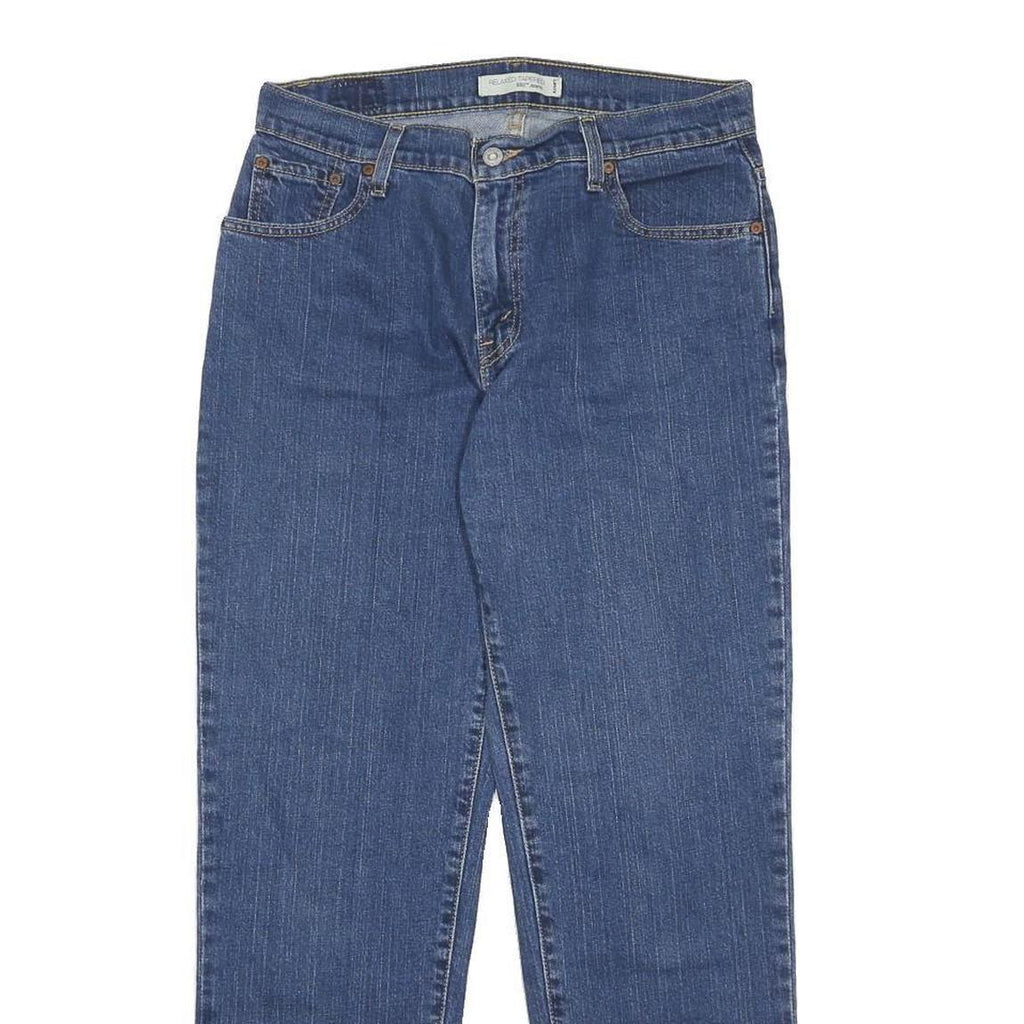 LEVI'S 550 Tapered Womens Jeans Blue Relaxed Denim Medium W30 L29 Comfortable
