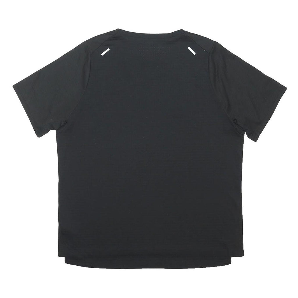 NIKE RUNNING Mens Black Crew Neck Short Sleeve T-Shirt Athletic L