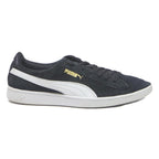 PUMA Suede Classic Womens Low Top Trainers Black & White Synthetic UK 6 Casual