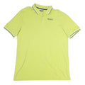 KAPPA Mens Yellow Short Sleeve Polo Shirt L Cotton Casual Sports Logo