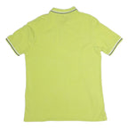 KAPPA Mens Yellow Short Sleeve Polo Shirt L Cotton Casual Sports Logo