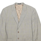 LAUREN RALPH LAUREN Mens Grey Grey Wool Blazer Button Up M Plain Classic Jacket