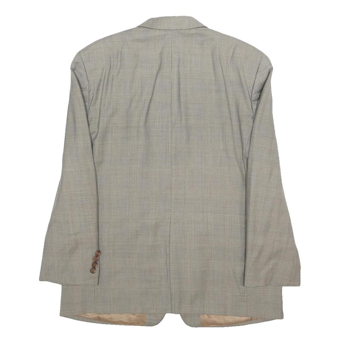 LAUREN RALPH LAUREN Mens Grey Grey Wool Blazer Button Up M Plain Classic Jacket