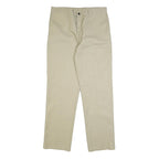 DICKIES Mens Regular Beige Cotton Blend Regular Fit Trousers W36 L34 Workwear