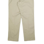 DICKIES Mens Regular Beige Cotton Blend Regular Fit Trousers W36 L34 Workwear