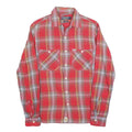 RALPH LAUREN POLO JEANS COMPANY Mens Red & Grey Check Shirt S Slim Fit Cotton