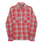 RALPH LAUREN POLO JEANS COMPANY Mens Red & Grey Check Shirt S Slim Fit Cotton