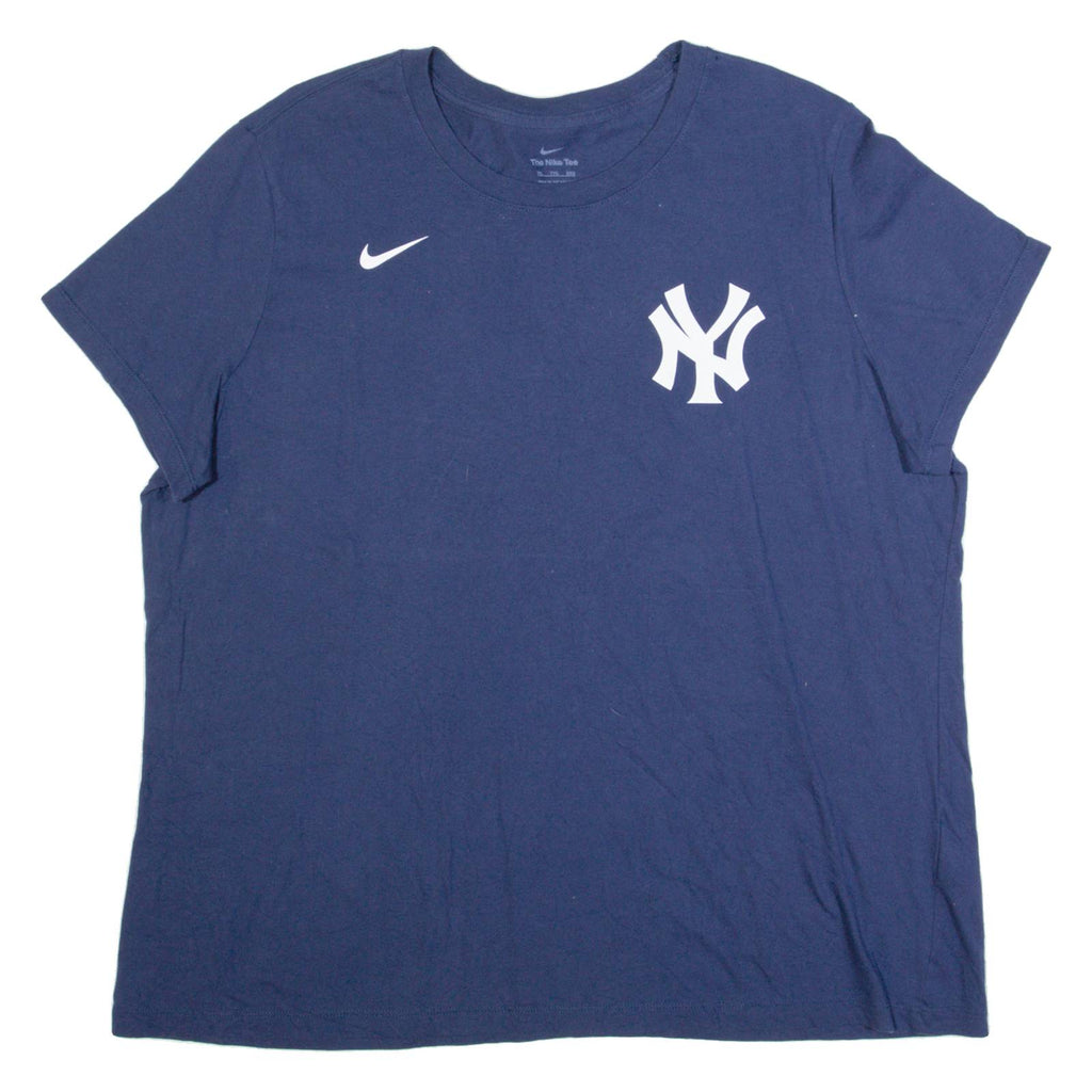 NIKE New York Yankees Womens T-Shirt Blue USA 2XL