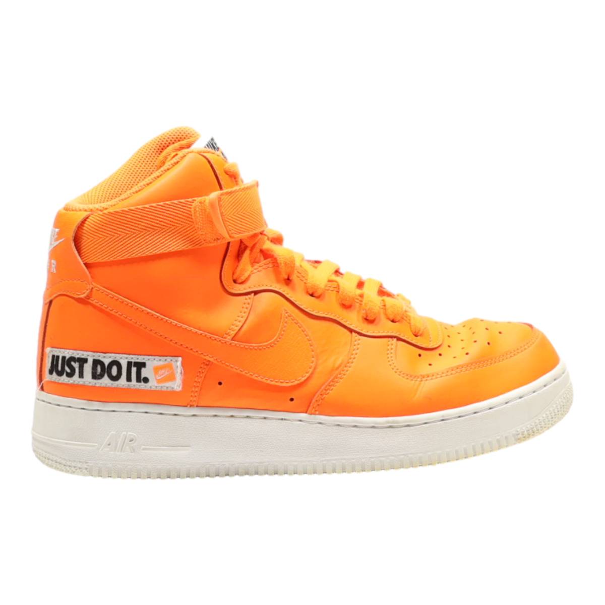 NIKE Air Force 1 2018 High Top Trainers Orange Synthetic Womens UK 7.5