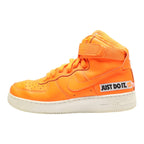 NIKE Air Force 1 2018 High Top Trainers Orange Synthetic Womens UK 7.5