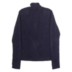 LAUREN RALPH LAUREN Petite Womens Jumper Blue 1/4 Zip Chunky Knit L