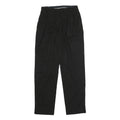 MOSCHINO Womens Black Cotton Blend Relaxed Trousers W26 L27 Classic Fit Zip
