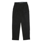 MOSCHINO Womens Black Cotton Blend Relaxed Trousers W26 L27 Classic Fit Zip