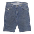 WRANGLER Mens Denim Blue Shorts 2XL W36 Classic Cotton Blend Casual