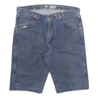 WRANGLER Mens Denim Blue Shorts 2XL W36 Classic Cotton Blend Casual