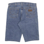 WRANGLER Mens Denim Blue Shorts 2XL W36 Classic Cotton Blend Casual