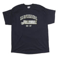 HANES Mens Navy Blue Elk Grove High School Volleyball Graphic T-Shirt XL Crew