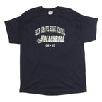 HANES Mens Navy Blue Elk Grove High School Volleyball Graphic T-Shirt XL Crew