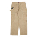 WRANGLER Mens Cotton Blend Beige Regular Straight Trousers W32 L30 Workwear