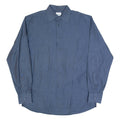 JOOP! Mens Plain Shirt Blue Long Sleeve L