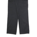 DICKIES Mens Cotton Blend Black Regular Straight Trousers W30 L31 Workwear