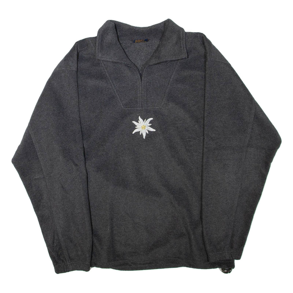 RONWEIL Womens Sweatshirt Grey Collared L