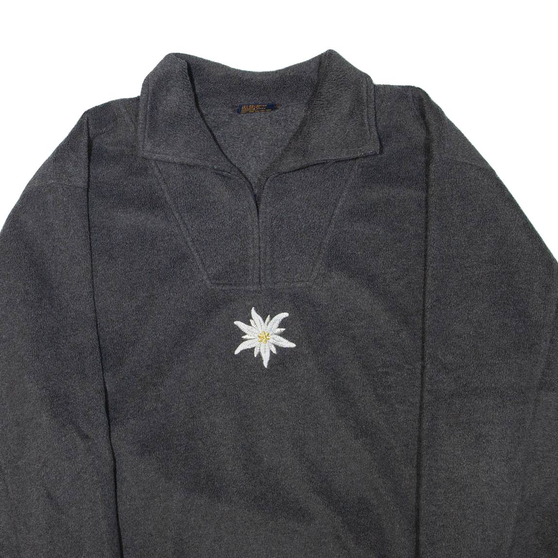 RONWEIL Womens Sweatshirt Grey Collared L