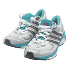 ADIDAS Response Cushion 22 Womens Trainers UK 4.5 White Grey & Turquoise