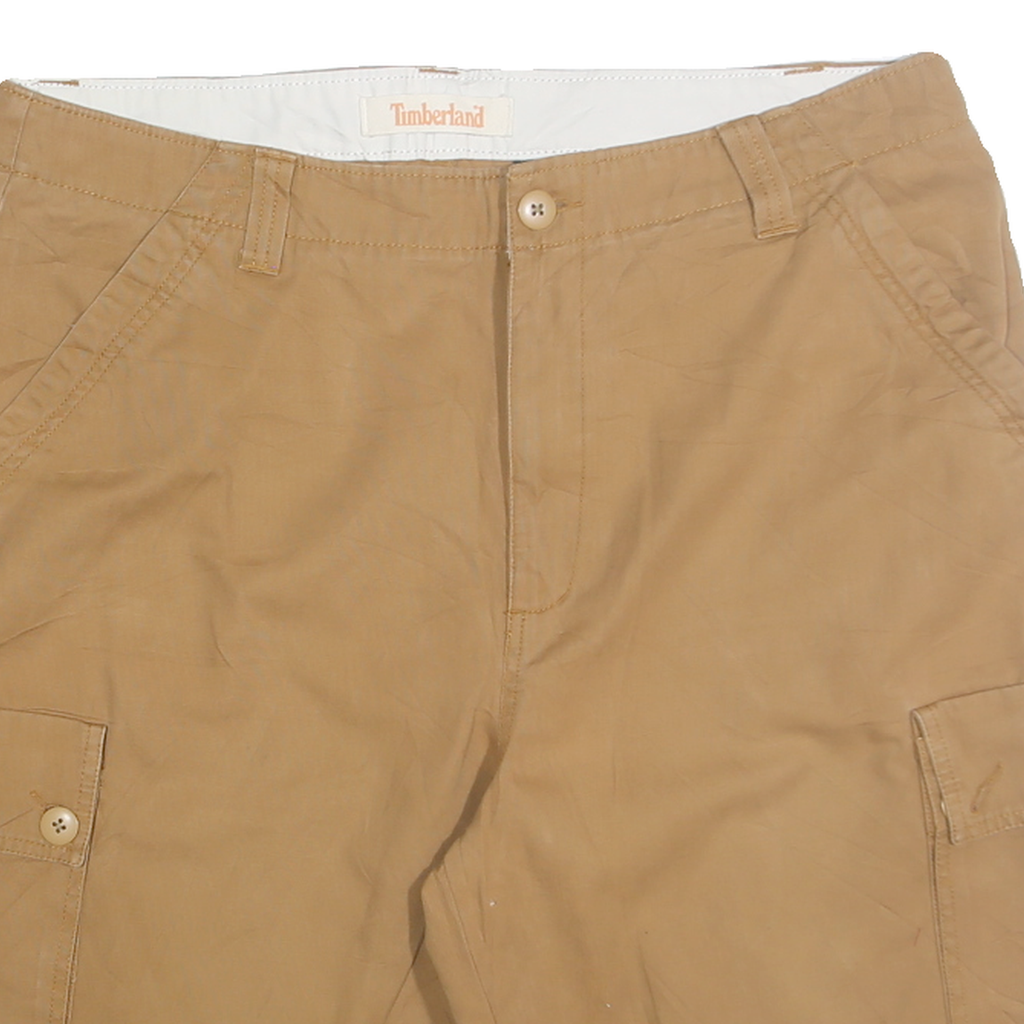 TIMBERLAND Mens Cargo Beige XL W38 Cotton Blend Shorts Casual Pocketed