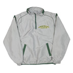 Mens Grey & Green Oregon Ducks Track Zip Jacket XL Polyester Blend Plain Sport