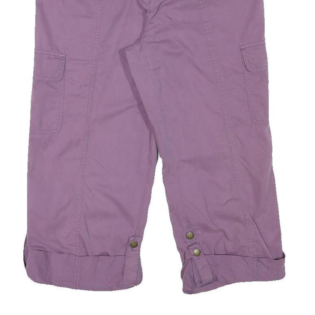 CARIBBEAN JOE Womens Purple Cargo Casual Shorts M W29 Lightweight Cotton Blend