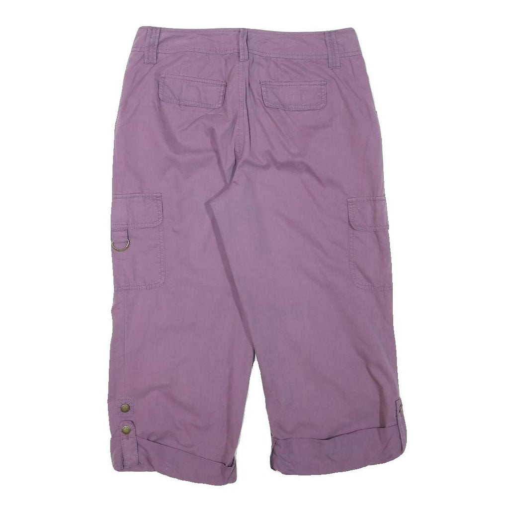CARIBBEAN JOE Womens Purple Cargo Casual Shorts M W29 Lightweight Cotton Blend