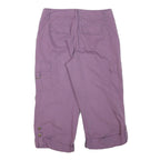CARIBBEAN JOE Womens Purple Cargo Casual Shorts M W29 Lightweight Cotton Blend