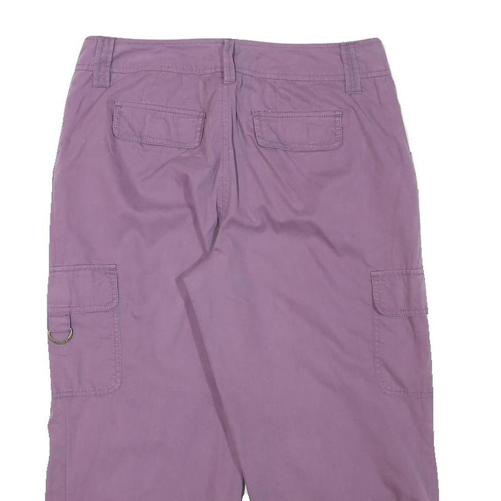 CARIBBEAN JOE Womens Purple Cargo Casual Shorts M W29 Lightweight Cotton Blend
