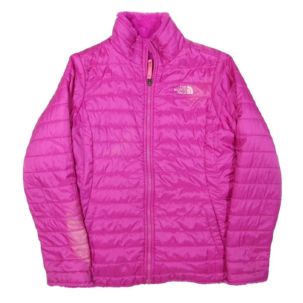 THE NORTH FACE Womens Pink Jacket XS Polyester Blend Quilted Zip Outdoor Warm