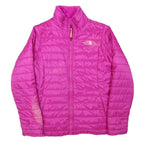 THE NORTH FACE Womens Pink Jacket XS Polyester Blend Quilted Zip Outdoor Warm