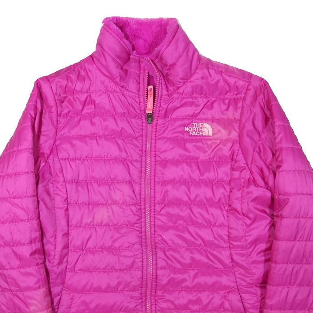 THE NORTH FACE Womens Pink Jacket XS Polyester Blend Quilted Zip Outdoor Warm