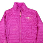 THE NORTH FACE Womens Pink Jacket XS Polyester Blend Quilted Zip Outdoor Warm