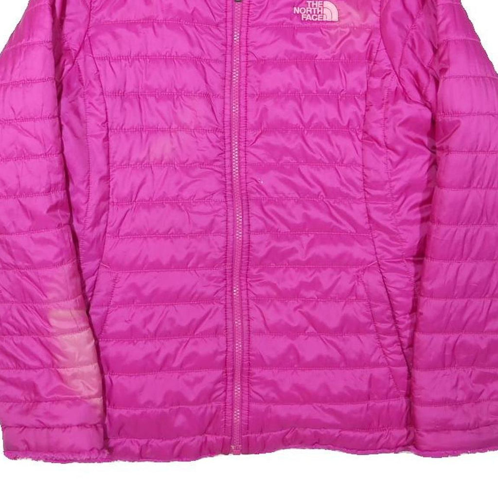 THE NORTH FACE Womens Pink Jacket XS Polyester Blend Quilted Zip Outdoor Warm