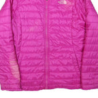 THE NORTH FACE Womens Pink Jacket XS Polyester Blend Quilted Zip Outdoor Warm