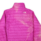 THE NORTH FACE Womens Pink Jacket XS Polyester Blend Quilted Zip Outdoor Warm