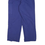 Womens Relaxed Royal Blue Polyester Blend Cargo Trousers W25 L28 Zip Closure
