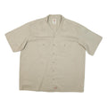 DICKIES Mens Beige Cotton Blend Shirt 2XL Short Sleeve Workwear Casual