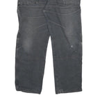 DICKIES Mens Jeans Black Regular Straight Denim Medium W38 L32 Workwear Zip