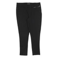 DKNY Womens Black Joggers L W32 L26 Zip Pocket Slim Straight Leg