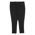 DKNY Womens Black Joggers L W32 L26 Zip Pocket Slim Straight Leg