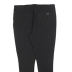 DKNY Womens Black Joggers L W32 L26 Zip Pocket Slim Straight Leg